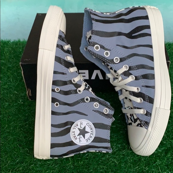 Converse CTAS HI blue slate/black/egret Men’s - Picture 2 of 16